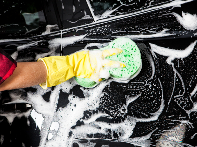泡水洗い洗車