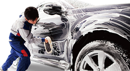 純水手洗い撥水洗車